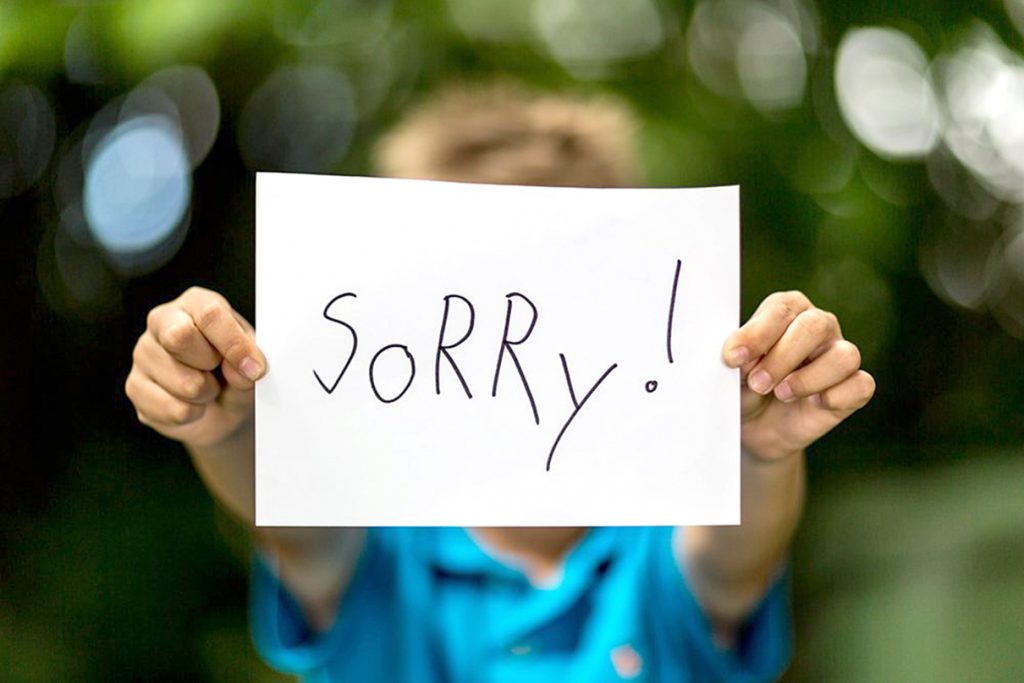 Dạy trẻ nói lời “Xin lỗi’ chân thành